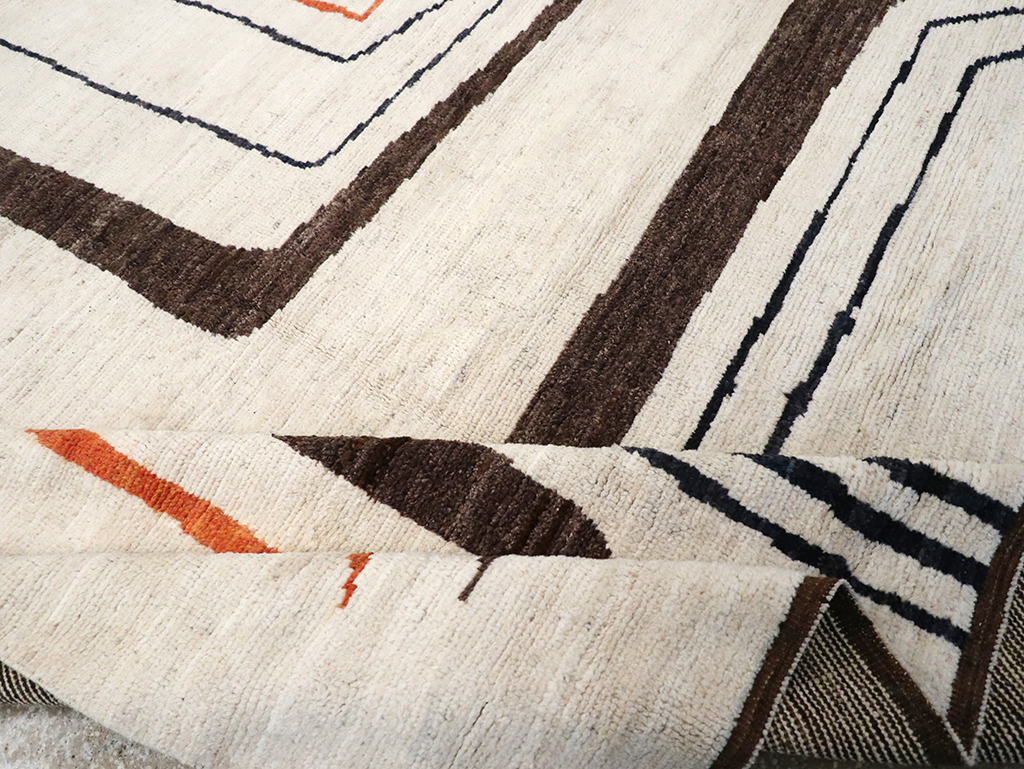 Modern Turkish Art Deco Room Size Carpet, No.33025 - Gss