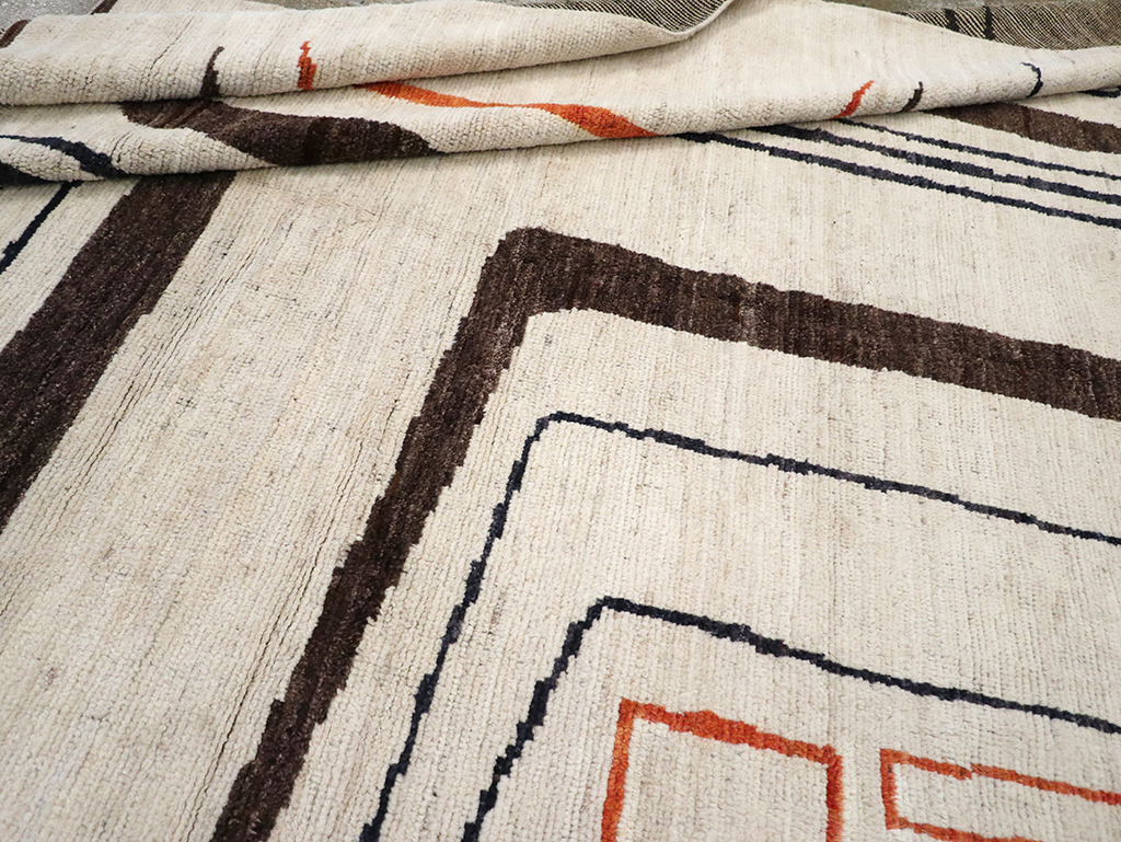 Modern Turkish Art Deco Room Size Carpet, No.33025 - Gss