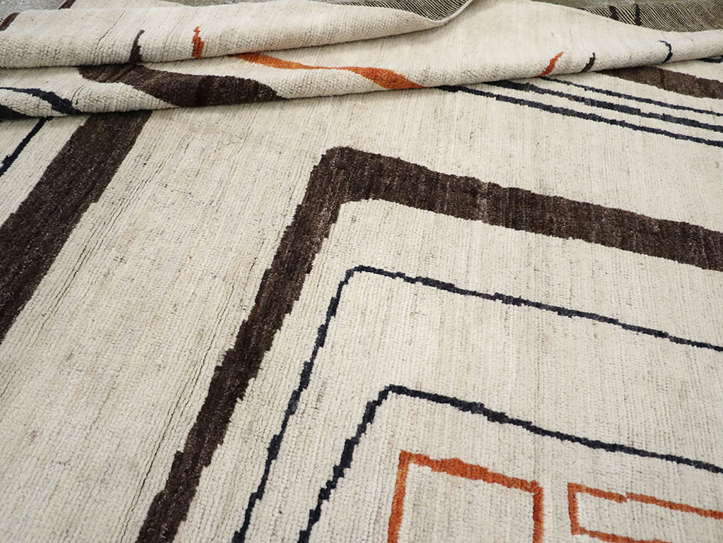 Modern Turkish Art Deco Room Size Carpet, No.33025 - Gss