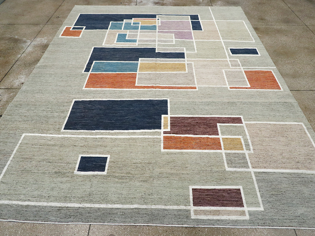 Modern East Turkestan Khotan Room Size Carpet, No.33026 - Gss