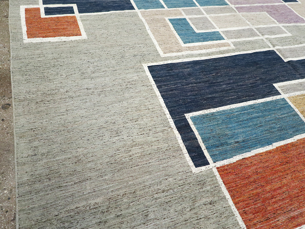 Modern East Turkestan Khotan Room Size Carpet, No.33026 - Gss