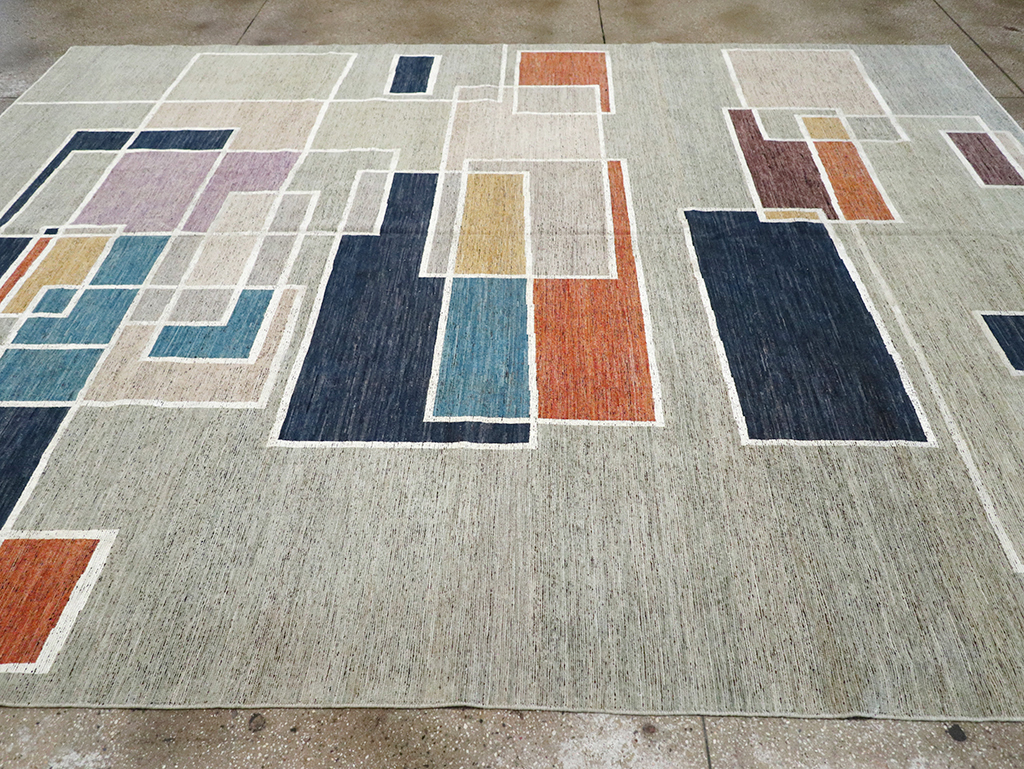 Modern East Turkestan Khotan Room Size Carpet, No.33026 - Gss