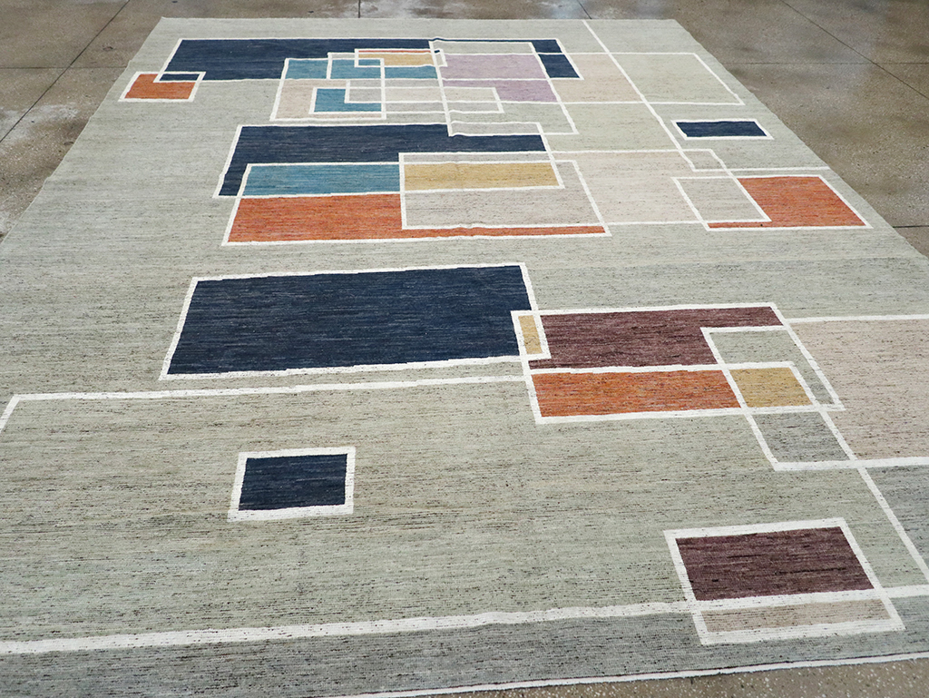 Modern East Turkestan Khotan Room Size Carpet, No.33026 - Gss