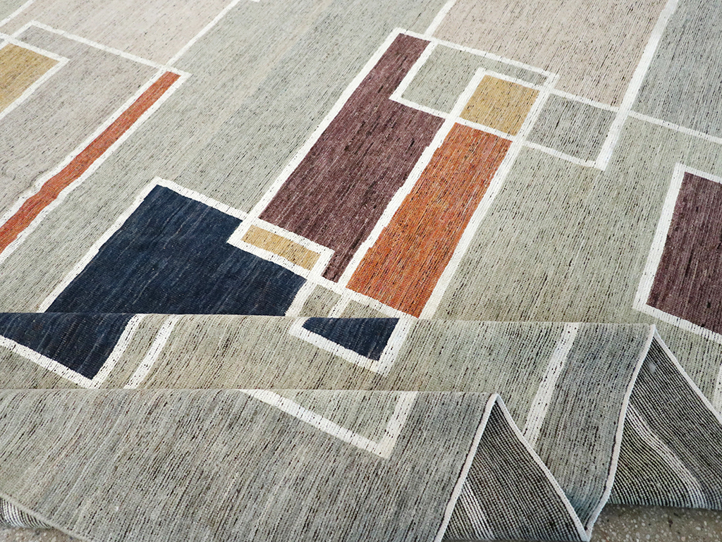 Modern East Turkestan Khotan Room Size Carpet, No.33026 - Gss