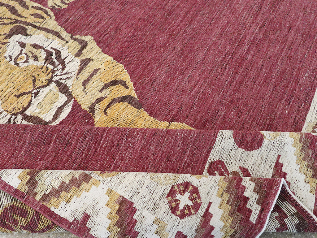 Modern East Turkestan Khotan Pictorial Room Size Carpet, No.33027 - Gss