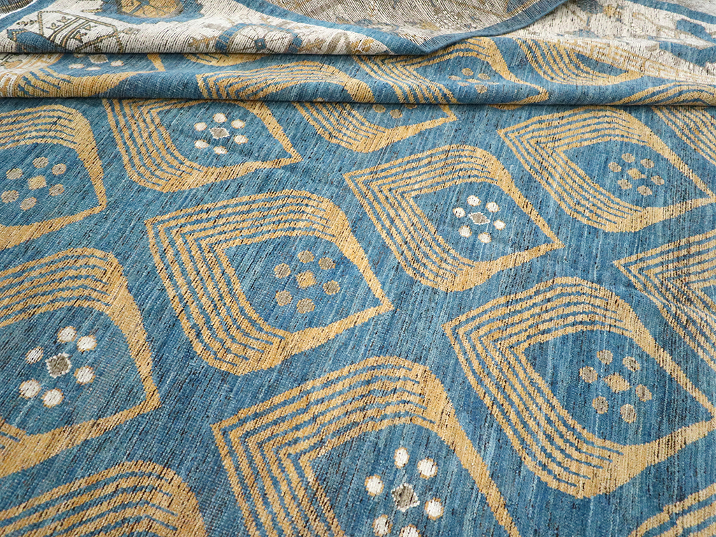 Modern East Turkestan Khotan Room Size Carpet, No.33028 - Gss