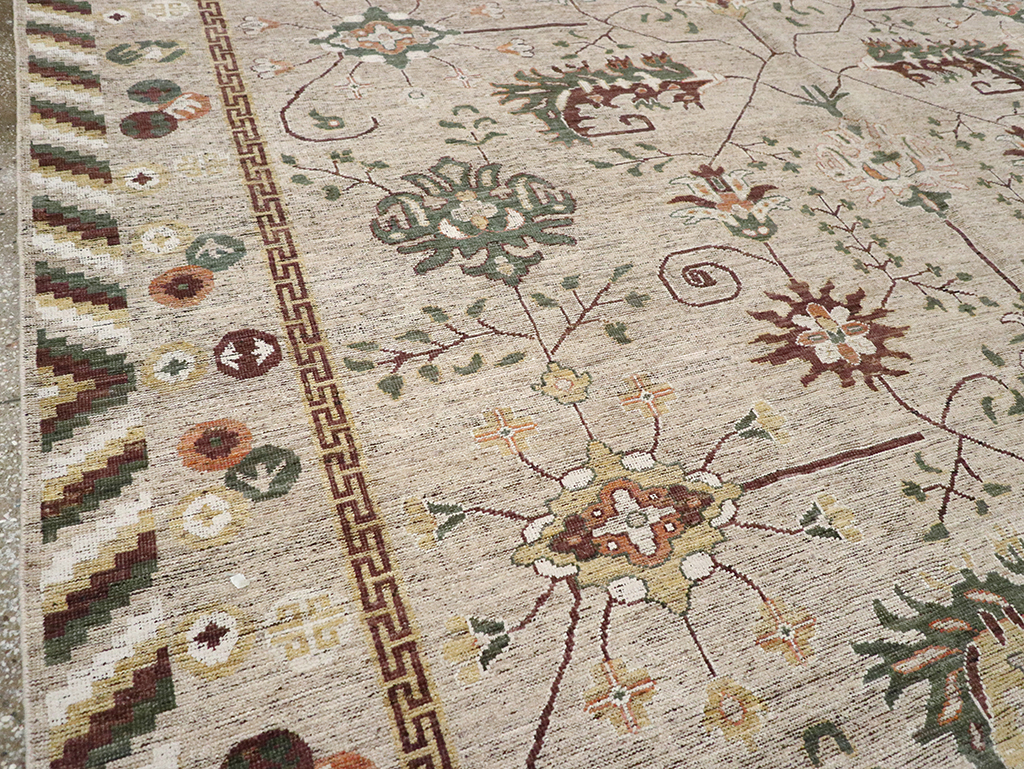 Modern East Turkestan Khotan Room Size Carpet, No.33029 - Gss
