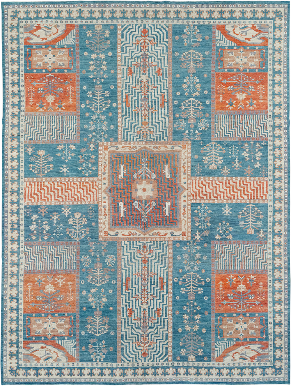 Modern East Turkestan Khotan Large Room Size Carpet, No.33031 - Gss