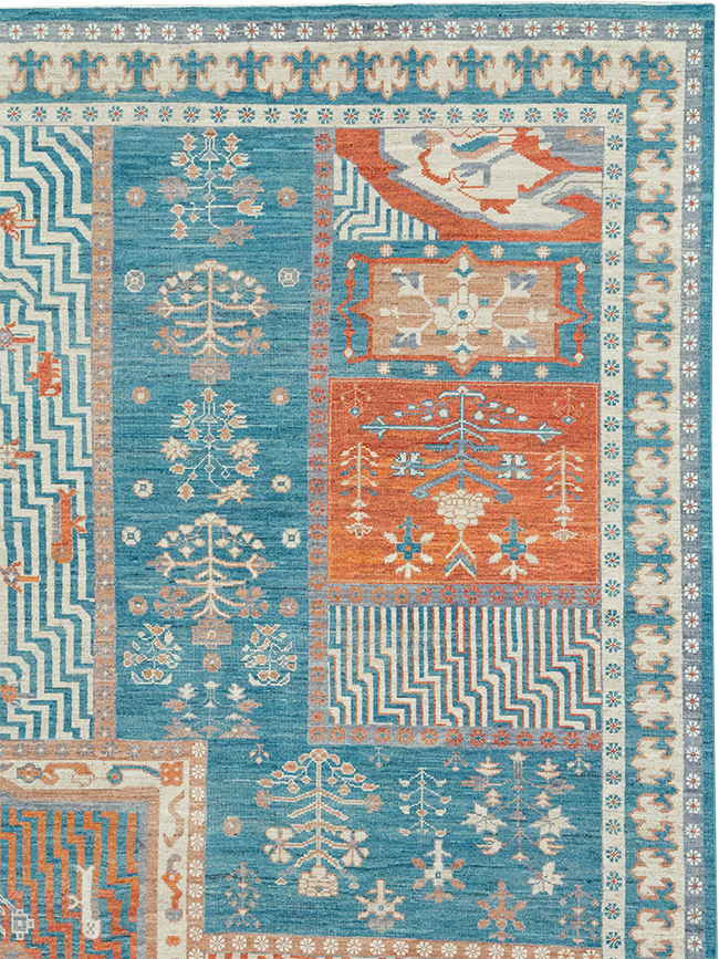 Modern East Turkestan Khotan Large Room Size Carpet, No.33031 - Gss