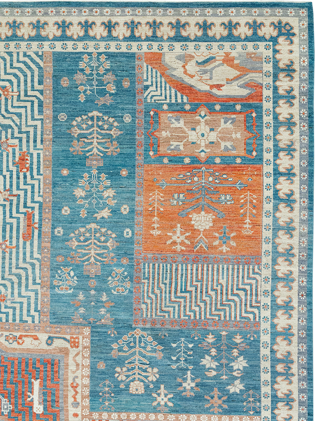 Modern East Turkestan Khotan Large Room Size Carpet, No.33031 - Gss