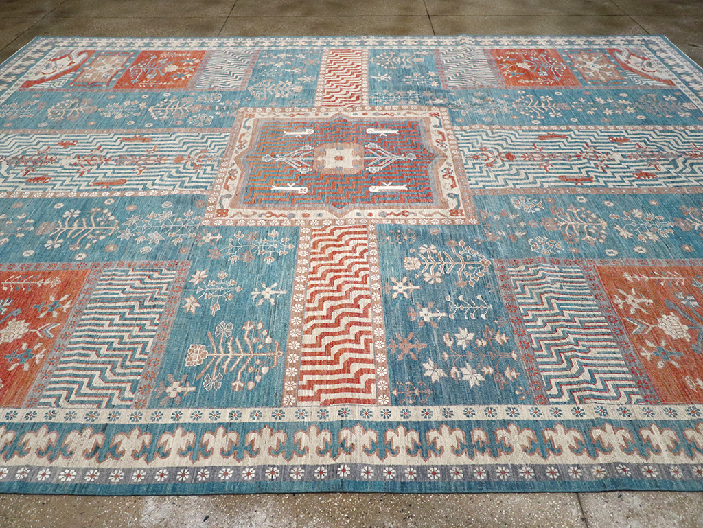 Modern East Turkestan Khotan Large Room Size Carpet, No.33031 - Gss