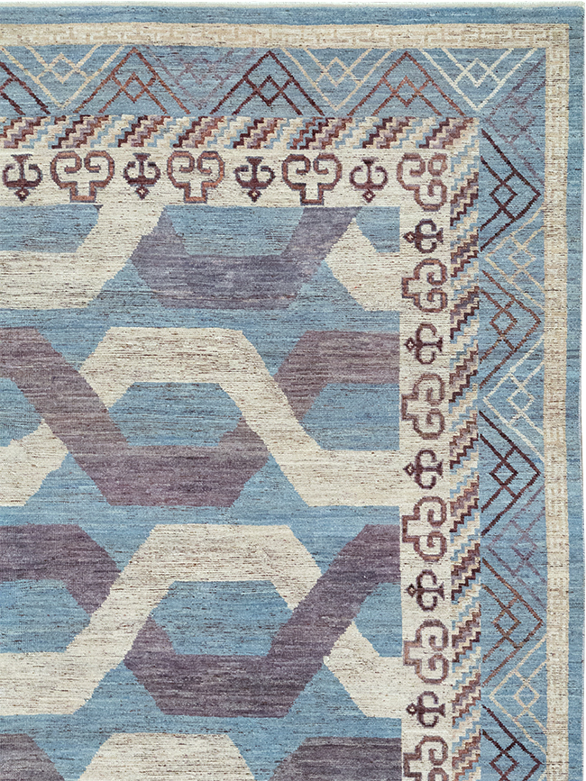 Modern East Turkestan Khotan Room Size Carpet, No.33035 - Gss