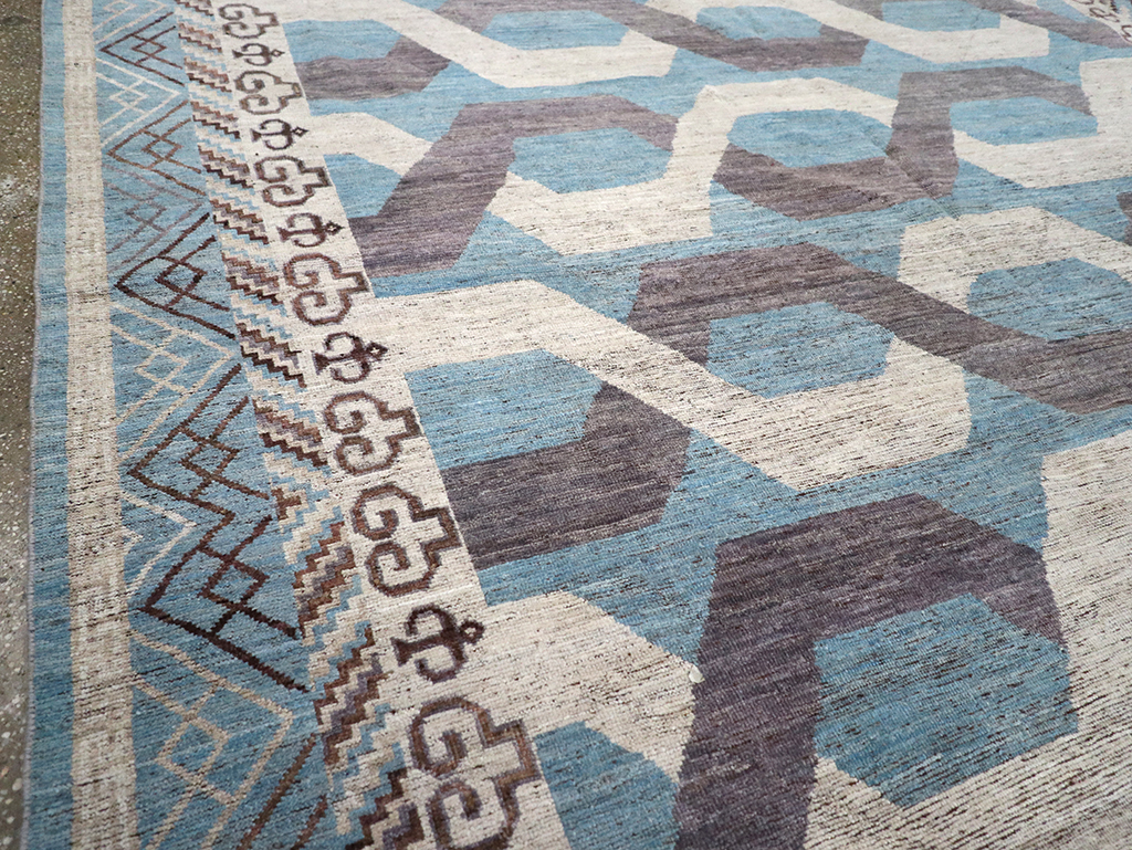 Modern East Turkestan Khotan Room Size Carpet, No.33035 - Gss