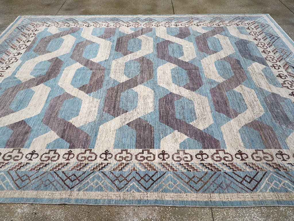Modern East Turkestan Khotan Room Size Carpet, No.33035 - Gss