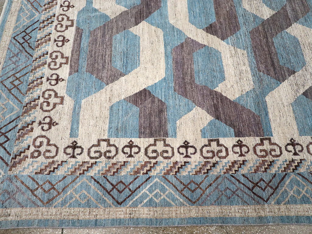 Modern East Turkestan Khotan Room Size Carpet, No.33035 - Gss