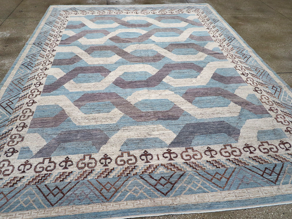 Modern East Turkestan Khotan Room Size Carpet, No.33035 - Gss