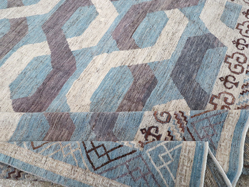 Modern East Turkestan Khotan Room Size Carpet, No.33035 - Gss