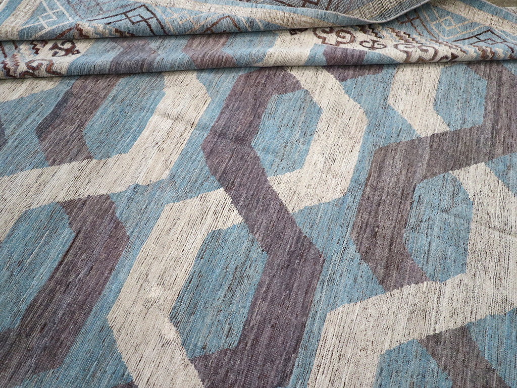 Modern East Turkestan Khotan Room Size Carpet, No.33035 - Gss