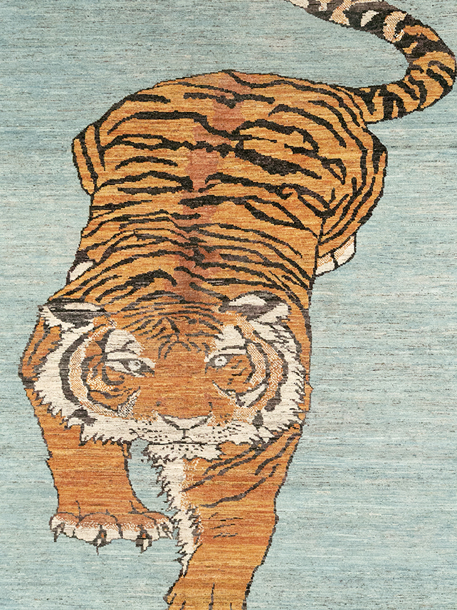 Modern East Turkestan Khotan Pictorial Room Size Carpet, No.33036 - Gss