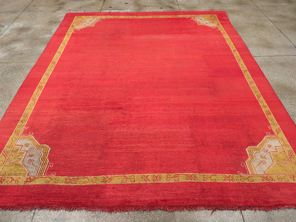 Antique Turkish Oushak Room Size Carpet, No.33037 - Gss