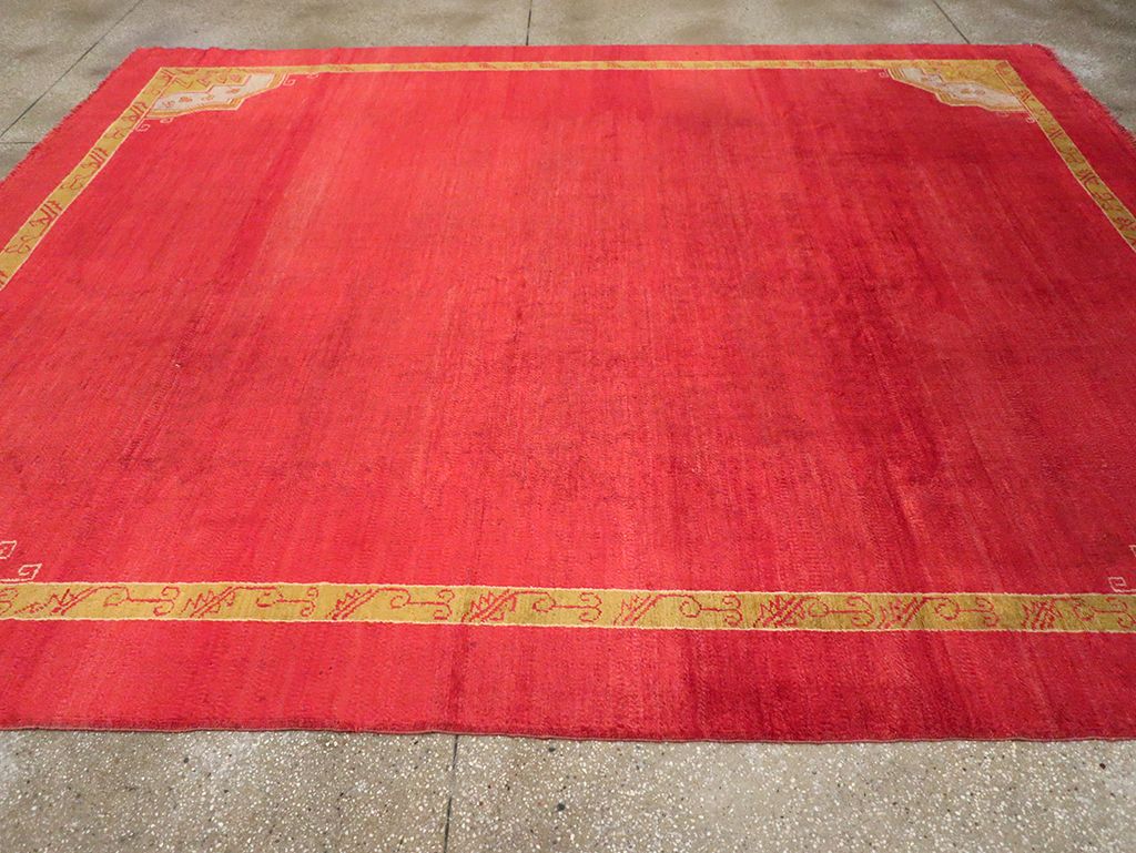 Antique Turkish Oushak Room Size Carpet, No.33037 - Gss