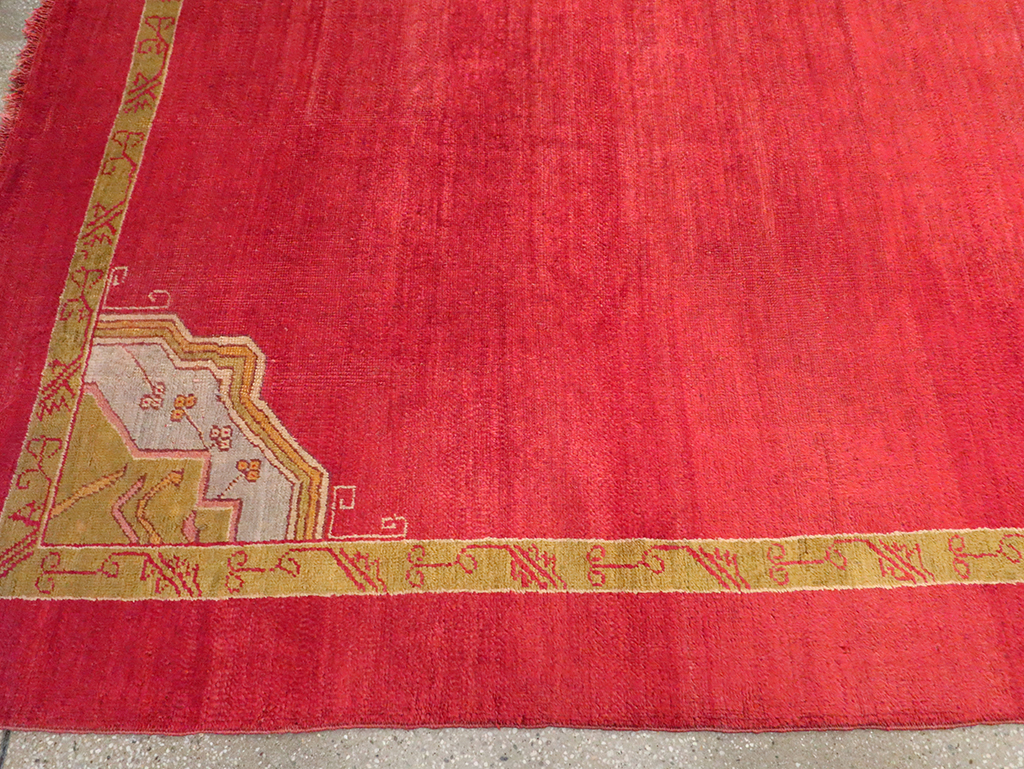 Antique Turkish Oushak Room Size Carpet, No.33037 - Gss