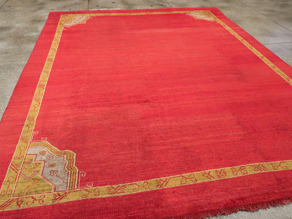 Antique Turkish Oushak Room Size Carpet, No.33037 - Gss