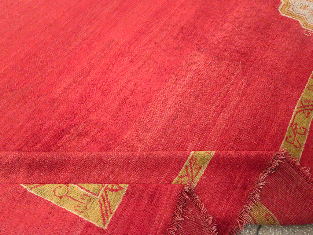 Antique Turkish Oushak Room Size Carpet, No.33037 - Gss