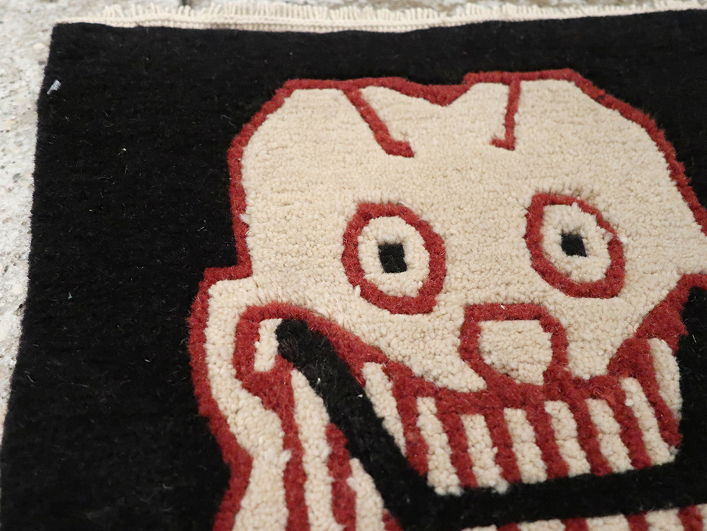 Vintage Tibetan Pictorial Rug (Pair: 2 of 2), No.33040 - Gss