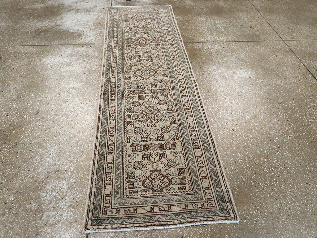 Vintage Persian Malayer Runner, No.33043 - Gss