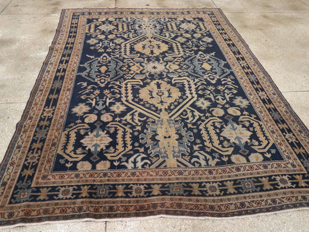 Vintage Indian Lahore Accent Rug, No.33046 - Gss