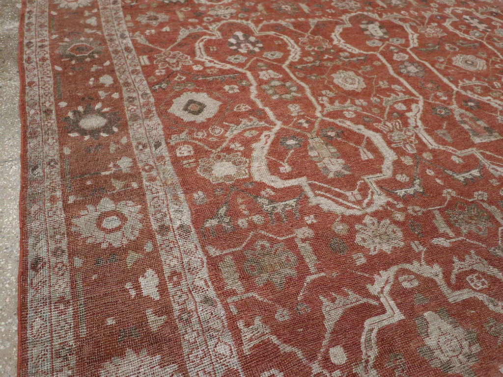 Antique Persian Mahal Room Size Carpet, No.33048 - Gss