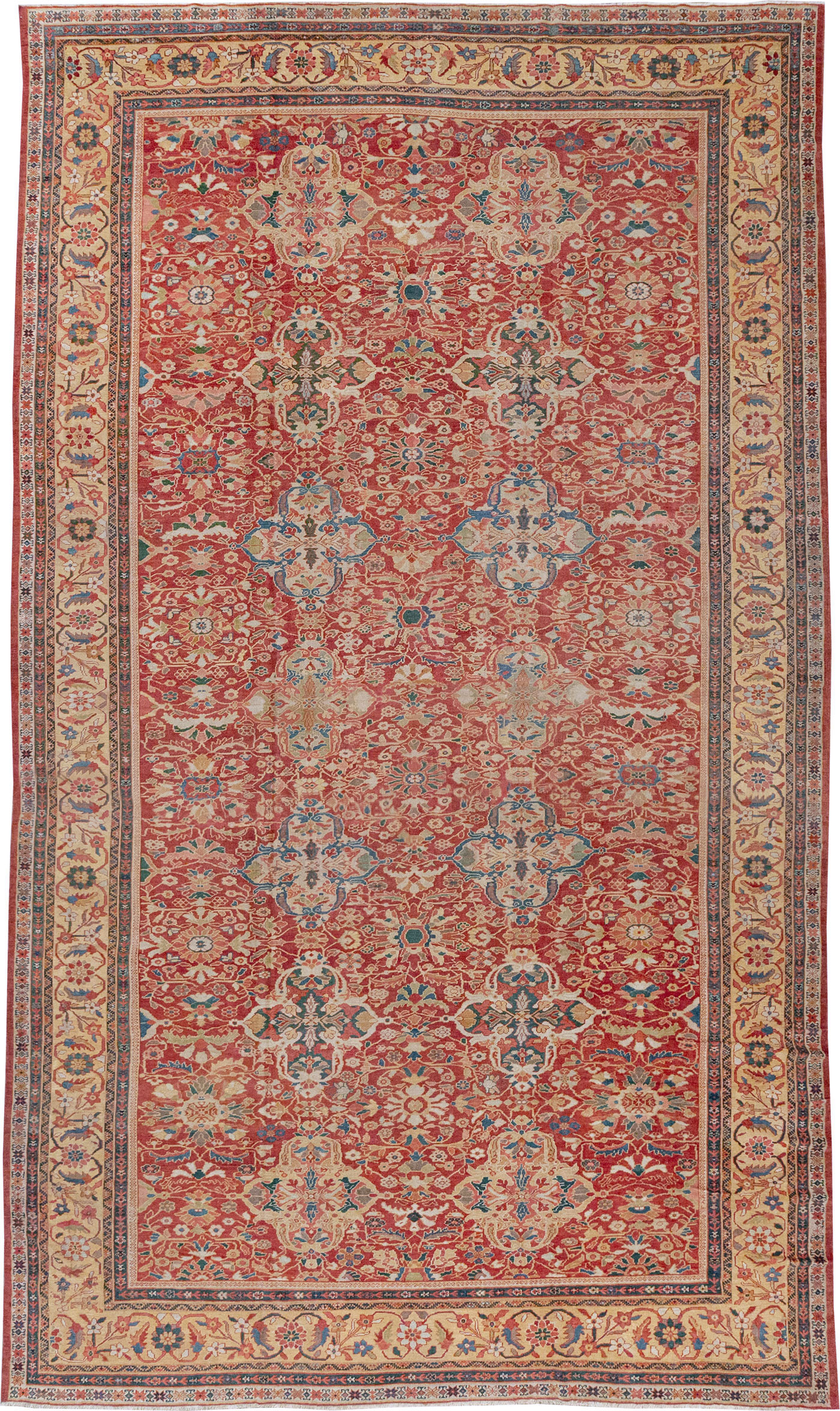 Antique Persian Mahal Oversize Carpet, No.33052 - Gss