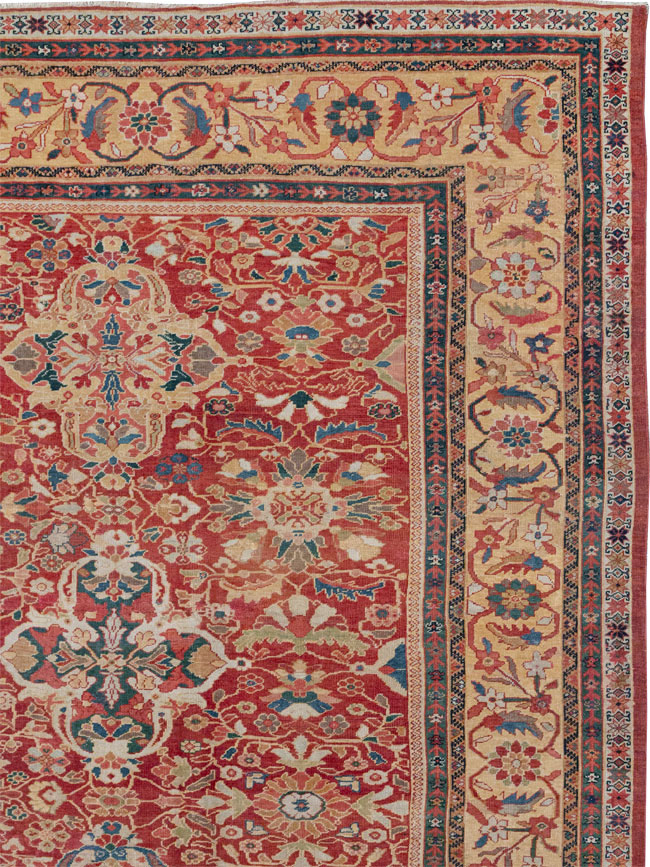 Antique Persian Mahal Oversize Carpet, No.33052 - Gss