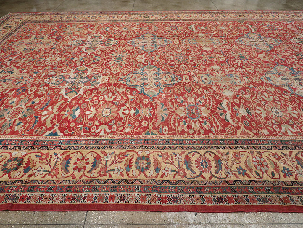 Antique Persian Mahal Oversize Carpet, No.33052 - Gss