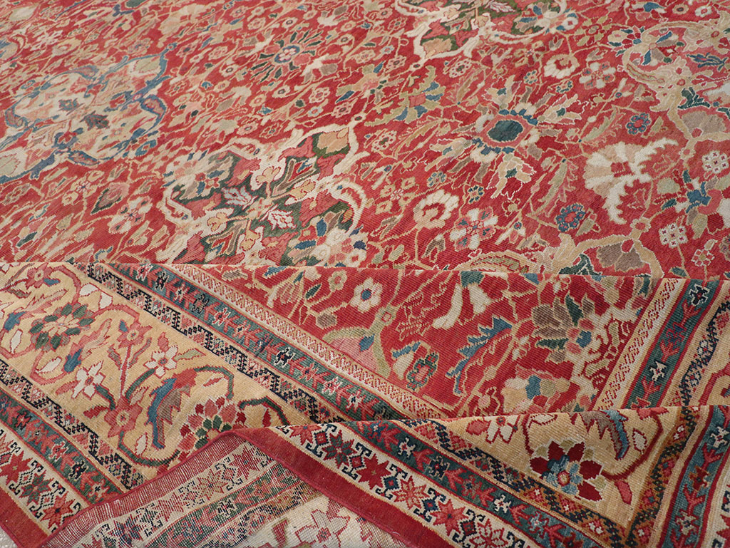 Antique Persian Mahal Oversize Carpet, No.33052 - Gss