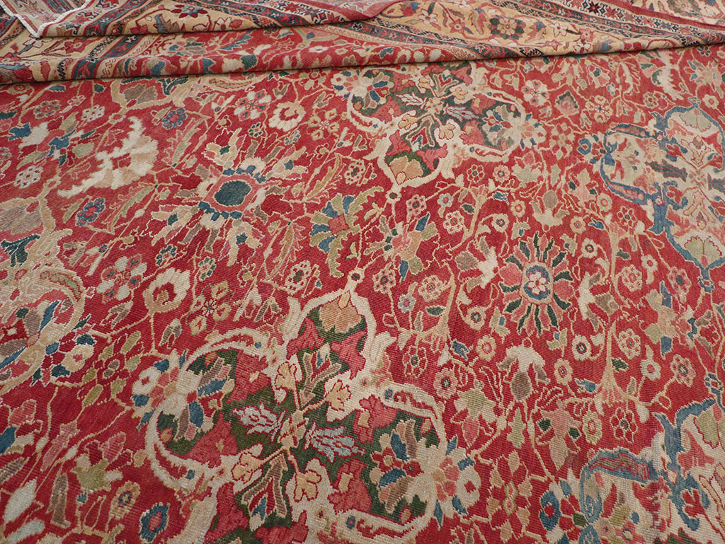 Antique Persian Mahal Oversize Carpet, No.33052 - Gss