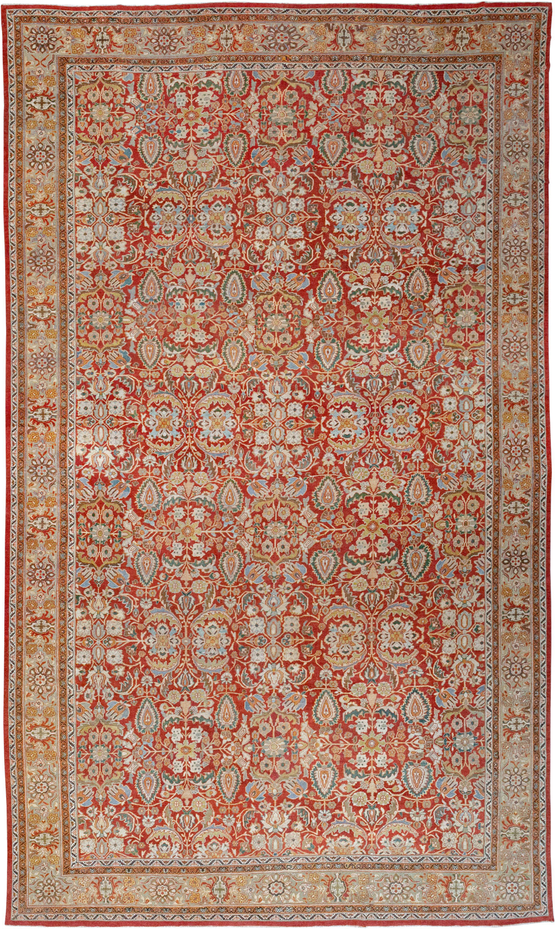 Antique Persian Mahal Oversize Carpet, No.33053 - Gss
