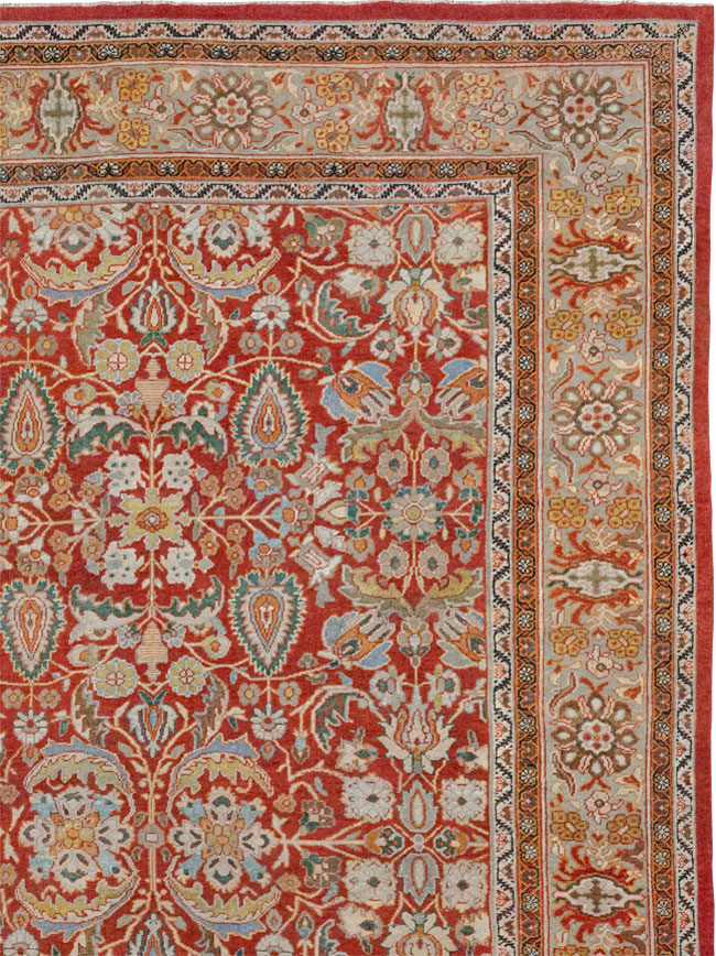 Antique Persian Mahal Oversize Carpet, No.33053 - Gss