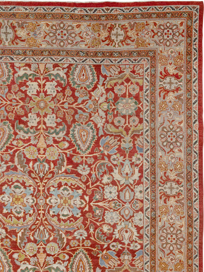 Antique Persian Mahal Oversize Carpet, No.33053 - Gss