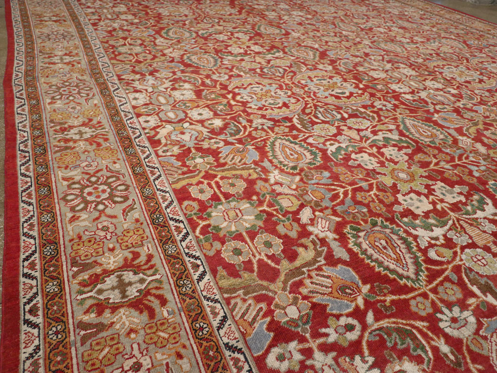 Antique Persian Mahal Oversize Carpet, No.33053 - Gss