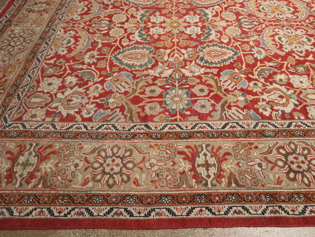 Antique Persian Mahal Oversize Carpet, No.33053 - Gss