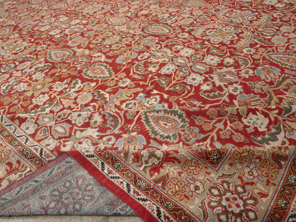 Antique Persian Mahal Oversize Carpet, No.33053 - Gss