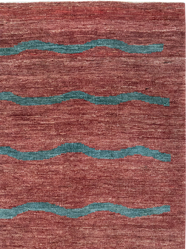 Modern Persian Gabbeh Square Accent Carpet, No.33058 - Gss