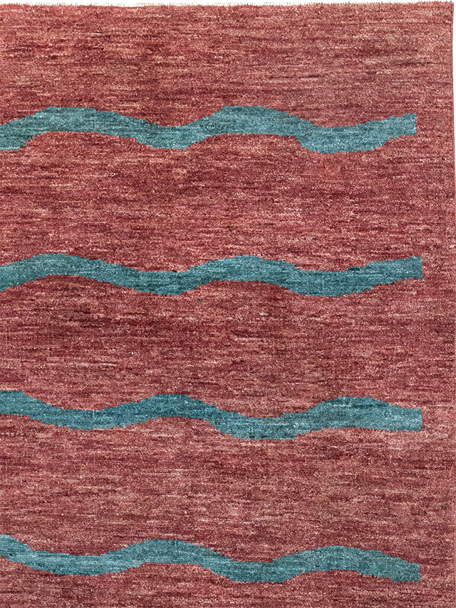 Modern Persian Gabbeh Square Accent Carpet, No.33058 - Gss