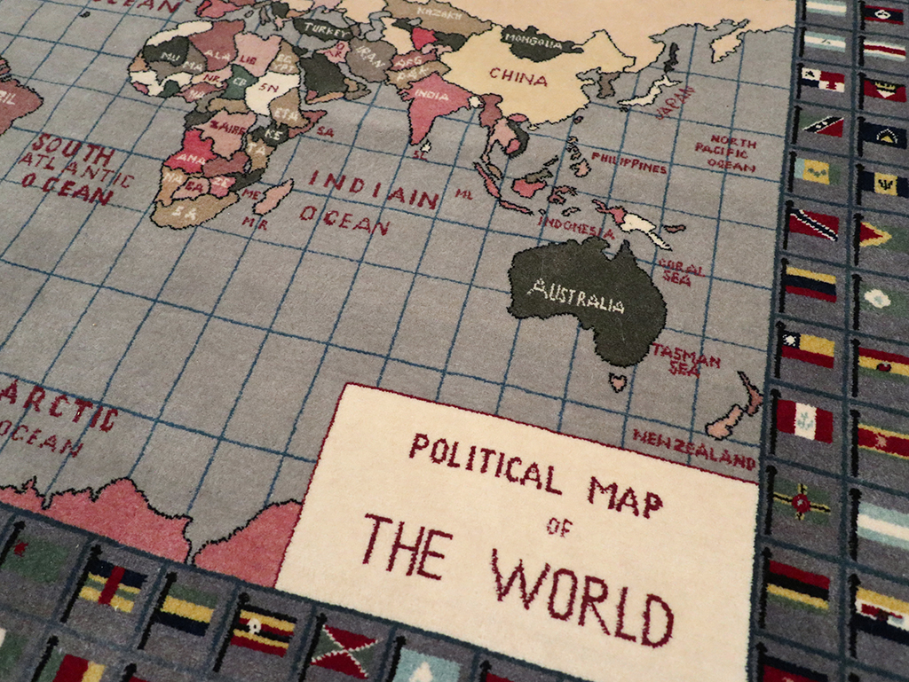 Modern Afghan Pictorial Map Rug, No.33059 - Gss