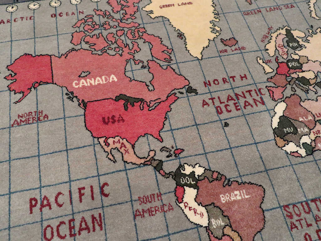 Modern Afghan Pictorial Map Rug, No.33059 - Gss