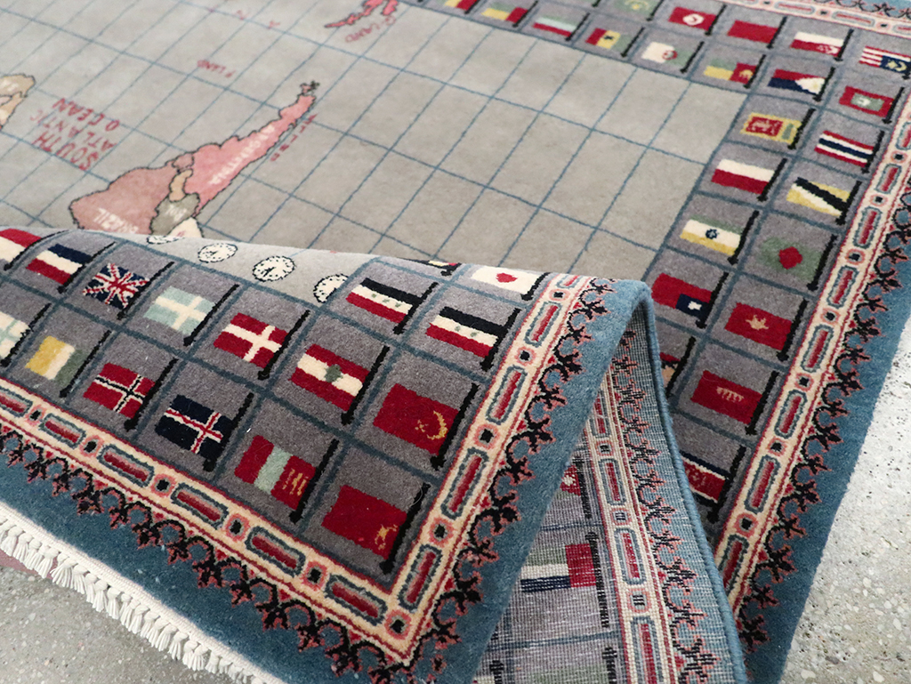 Modern Afghan Pictorial Map Rug, No.33059 - Gss