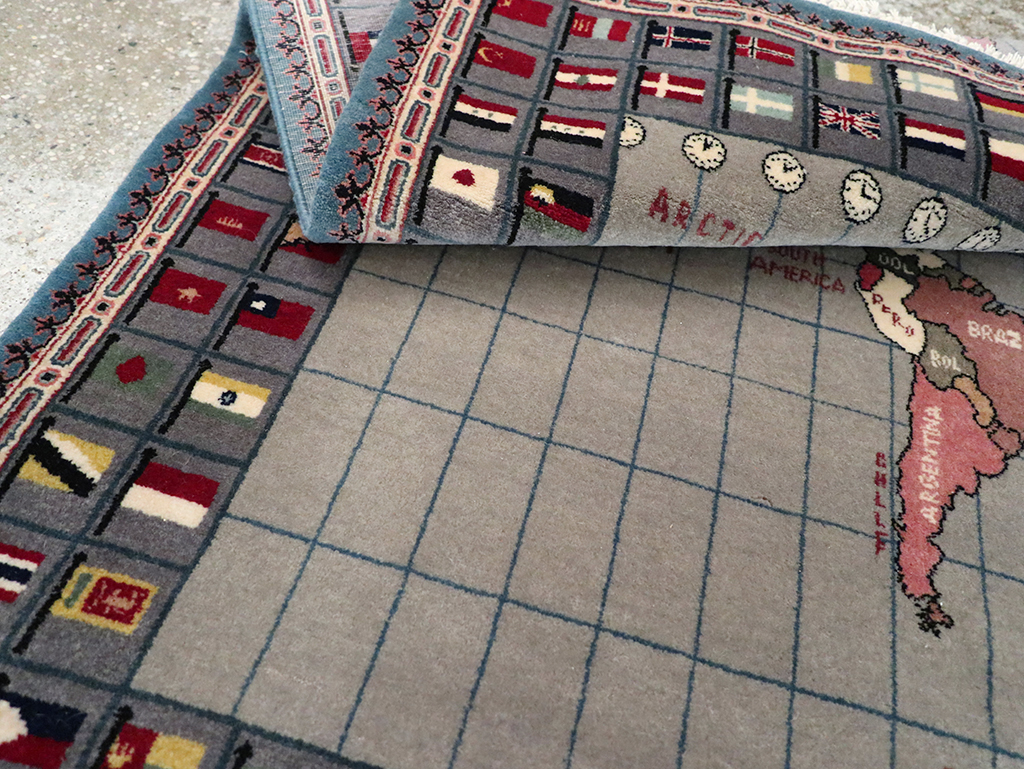 Modern Afghan Pictorial Map Rug, No.33059 - Gss