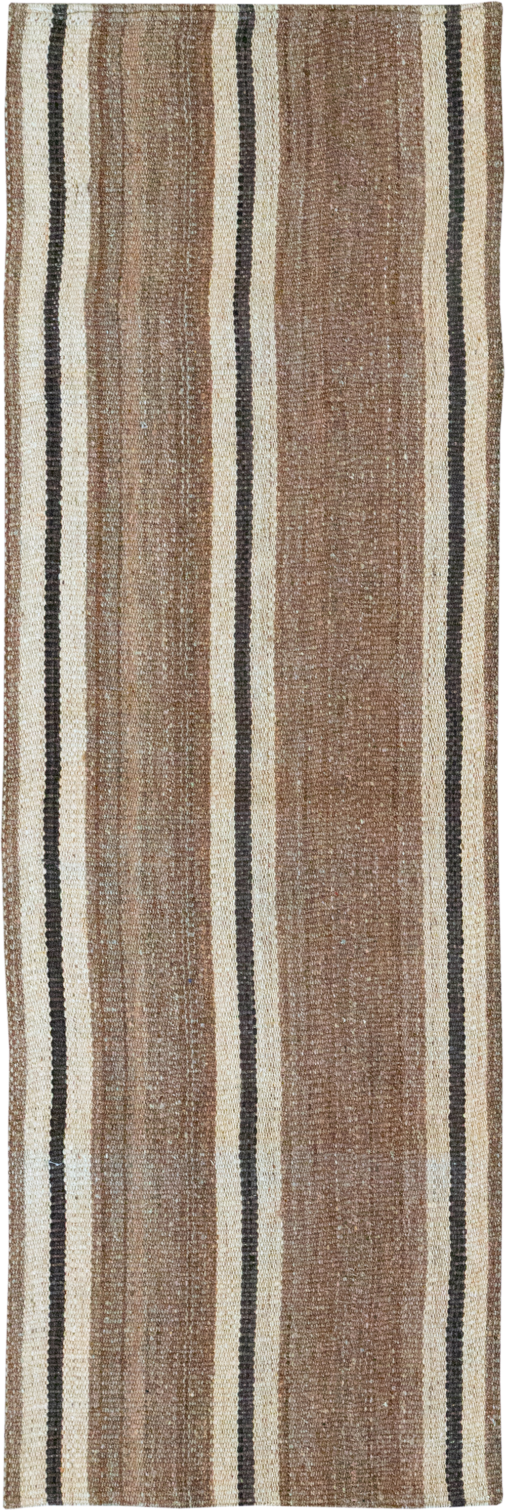 Vintage Turkish Flatweave Kilim Runner, No.33061 - Gss